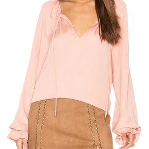 NWT Revolve L’Academie Nude Boho Blouse Size Medium